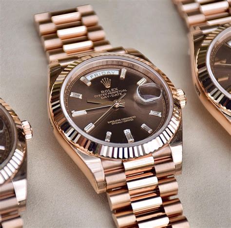 rolex day date rosegold chocolate|rolex day date 40 everose.